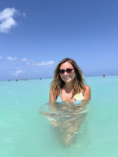 One Day Before the Proposal - Swimming in the Ocean